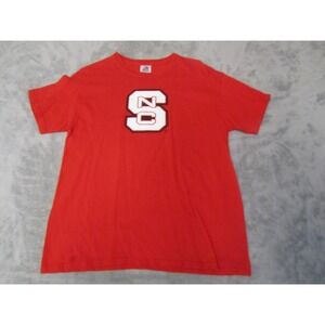 NC State Wolfpack Mens Red Graphic T-Shirt Tri-Lake Inc Sportswear Large Rivalry